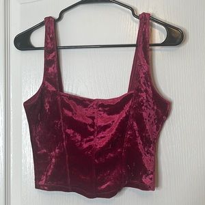 Free People Intimately Free Velvet Tank Brami Small